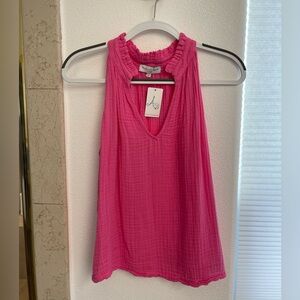Michael Stars Fuchsia Sleeveless Blouse